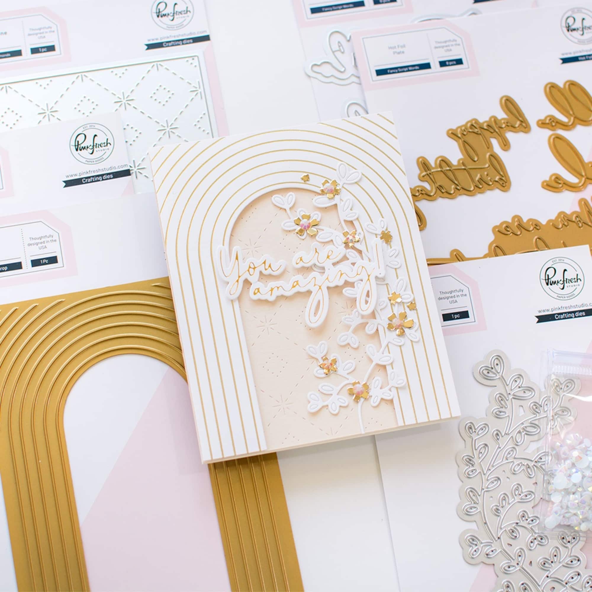 Pinkfresh Studio Arch Backdrop Hot Foil Plate